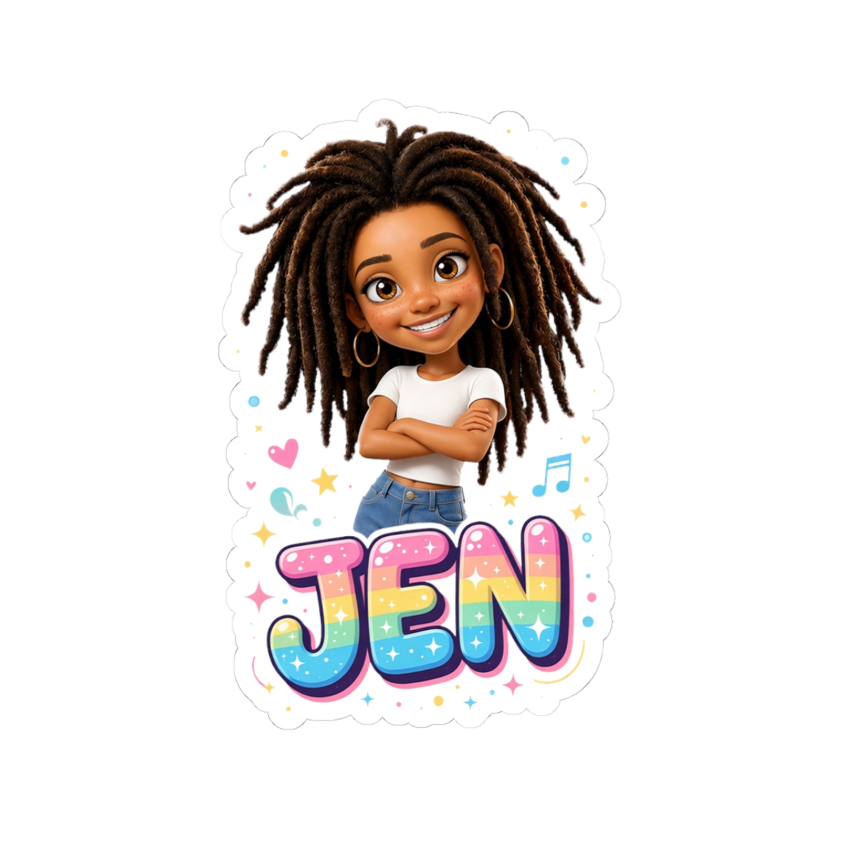 Jen Kiss-Cut Stickers - Image 1