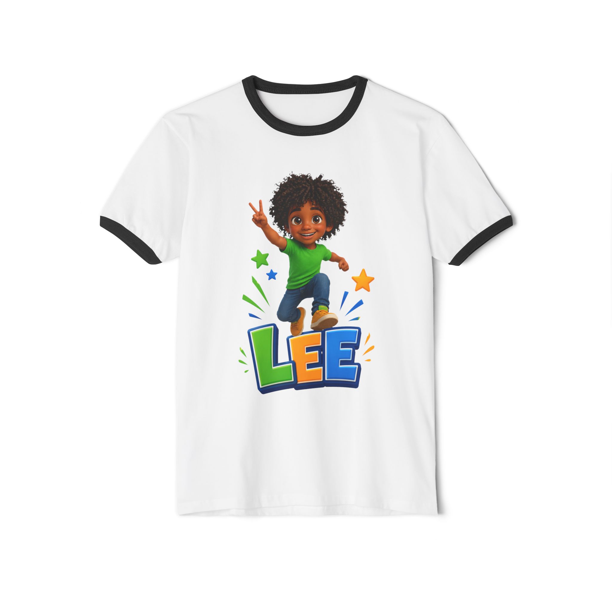 Lee - Unisex Cotton Ringer T-Shirt - Image 5