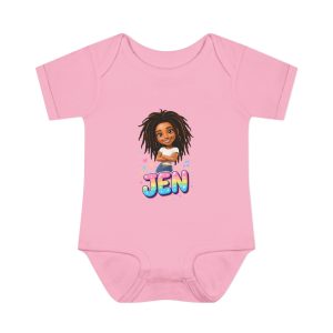 Jen's Infant Baby Rib Solid Colors Bodysuit