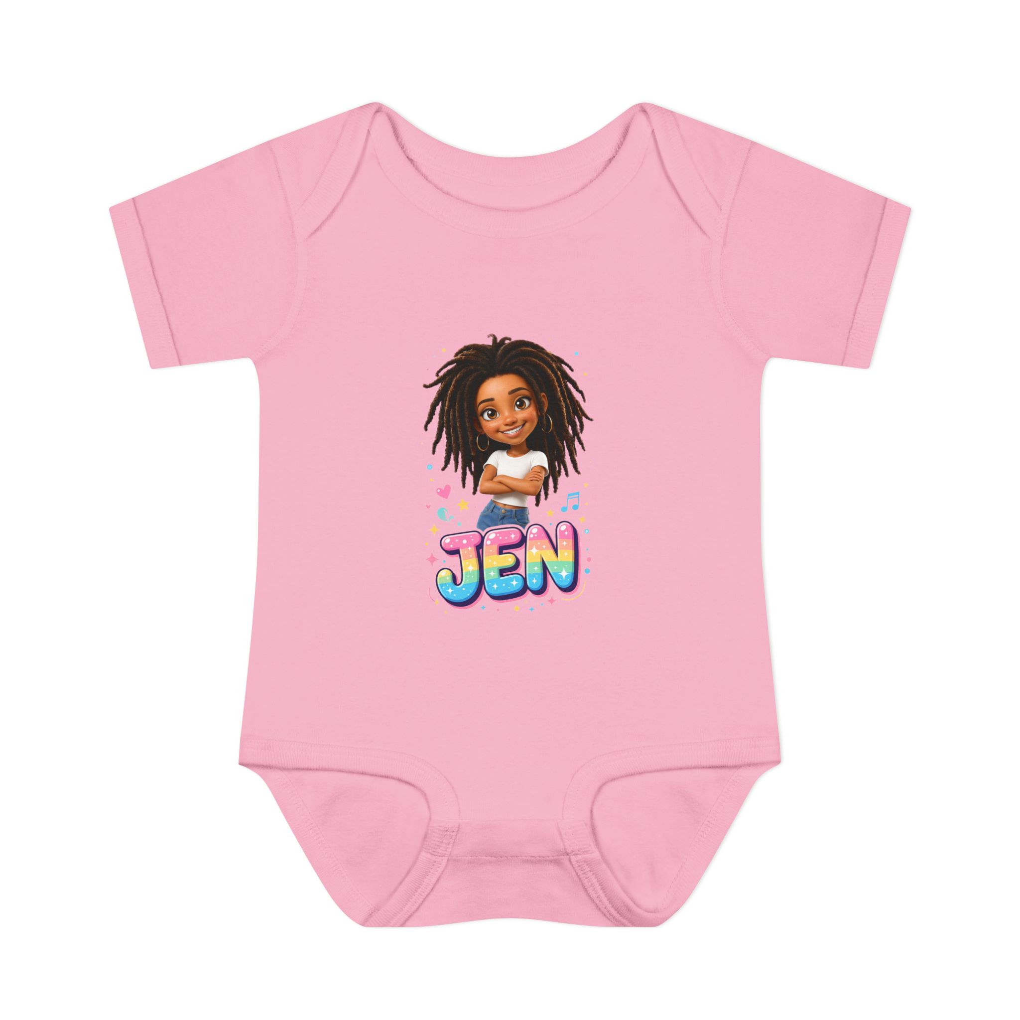 Jen's Infant Baby Rib Solid Colors Bodysuit - Image 1