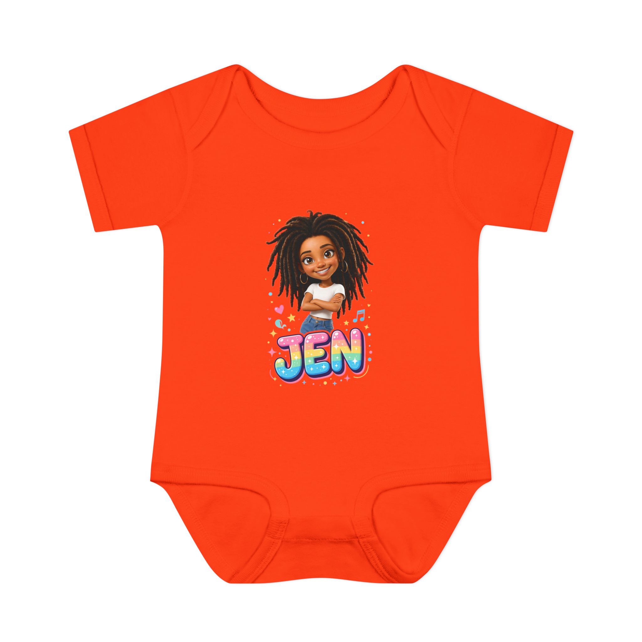 Jen's Infant Baby Rib Solid Colors Bodysuit - Image 4