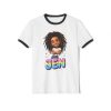 Jen - Unisex Cotton Ringer T-Shirt - Thumbnail Image 1