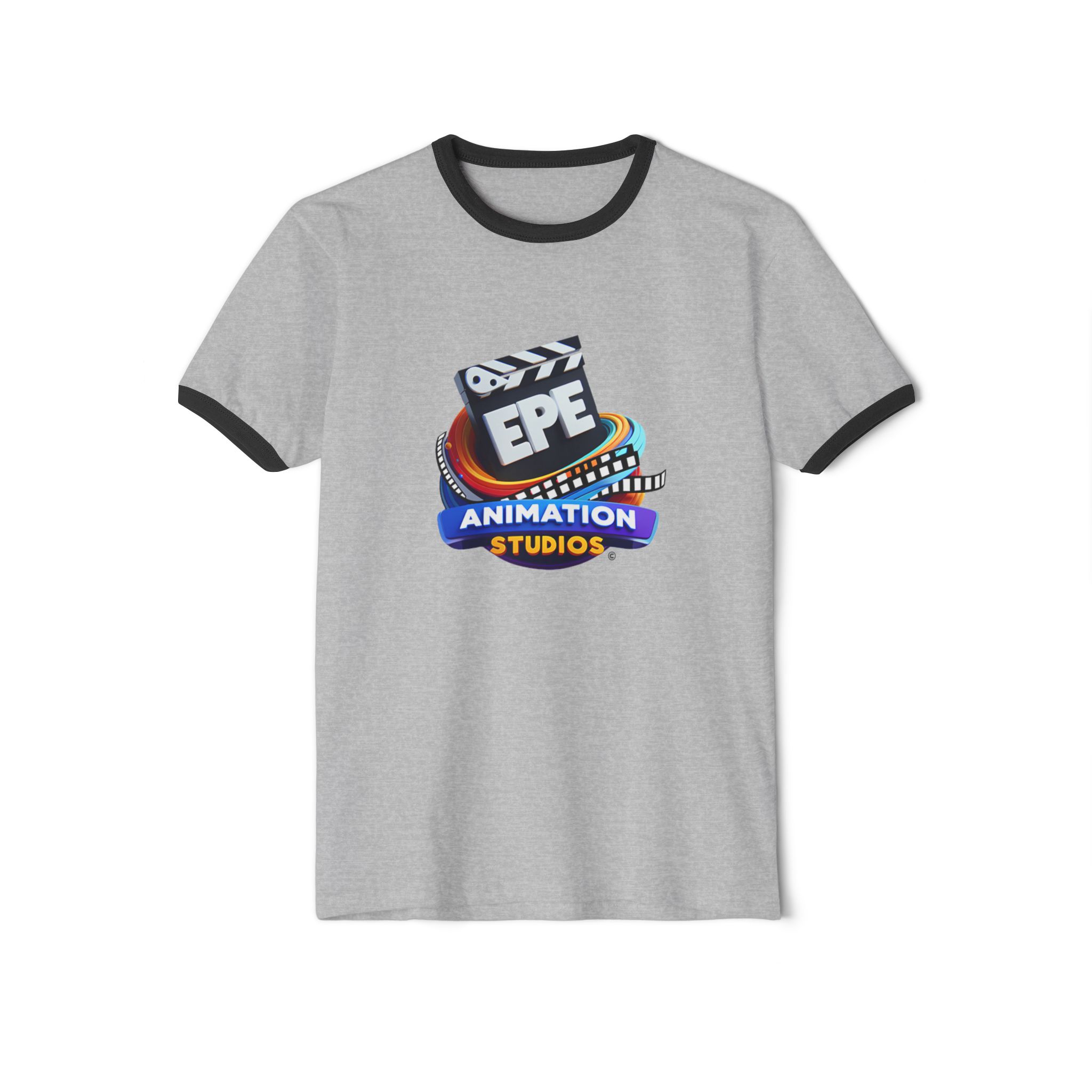 EPE Animation Studios - Unisex Cotton Ringer T-Shirt - Image 3