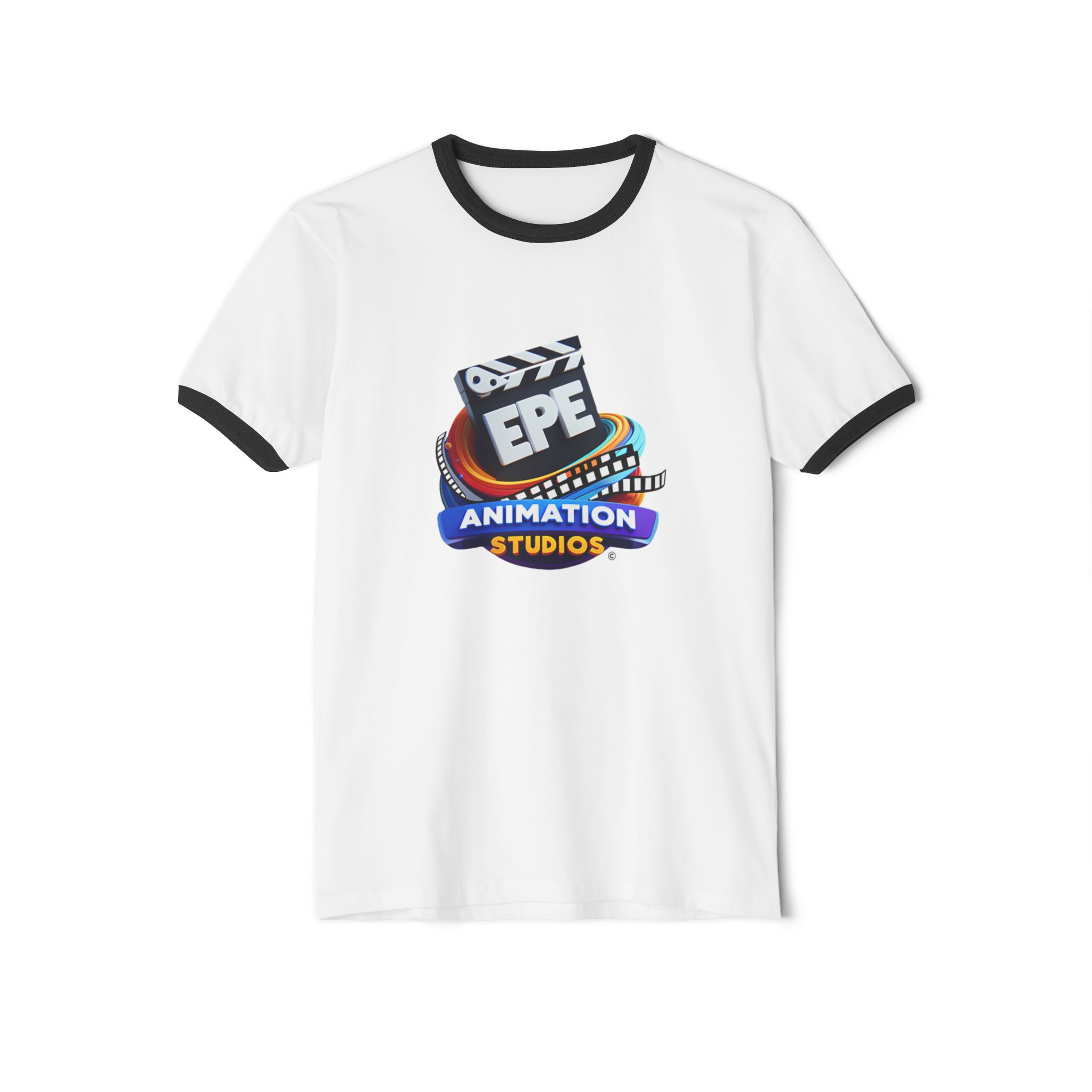 EPE Animation Studios - Unisex Cotton Ringer T-Shirt - Image 1
