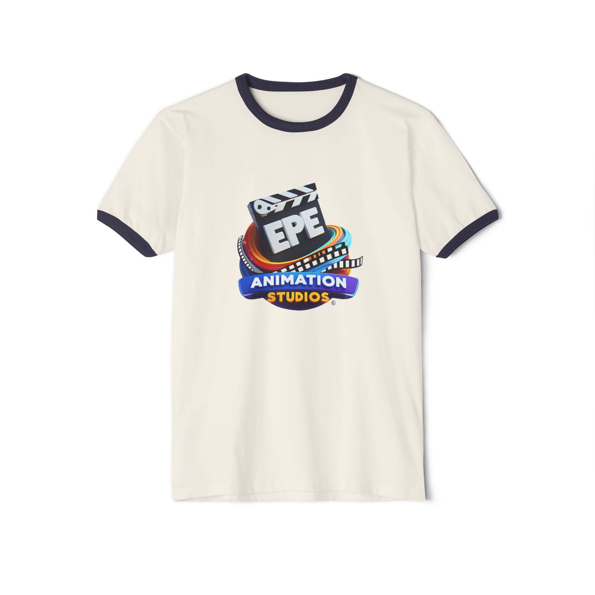 EPE Animation Studios - Unisex Cotton Ringer T-Shirt - Image 5