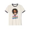 Jen - Unisex Cotton Ringer T-Shirt - Thumbnail Image 5