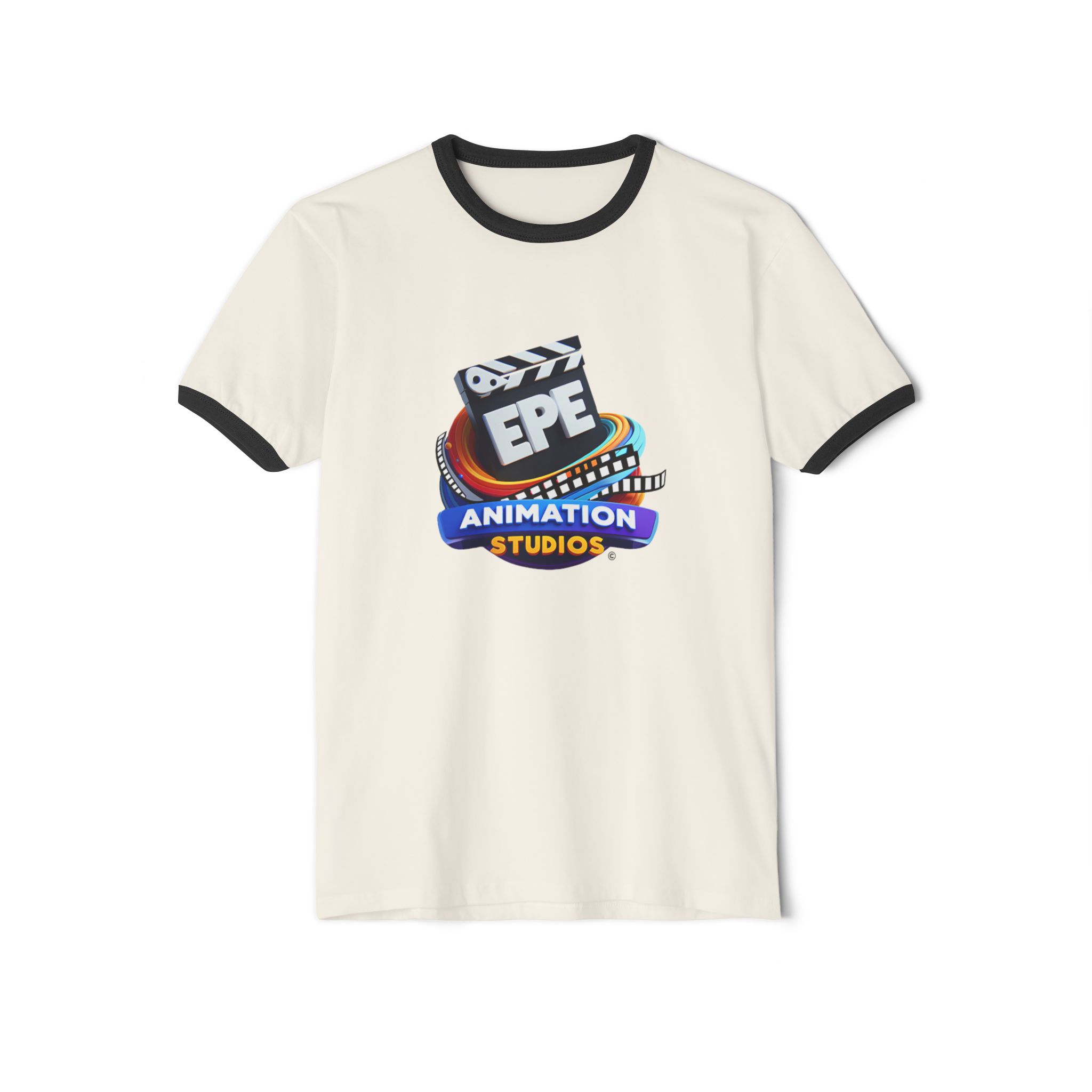 EPE Animation Studios - Unisex Cotton Ringer T-Shirt - Image 7